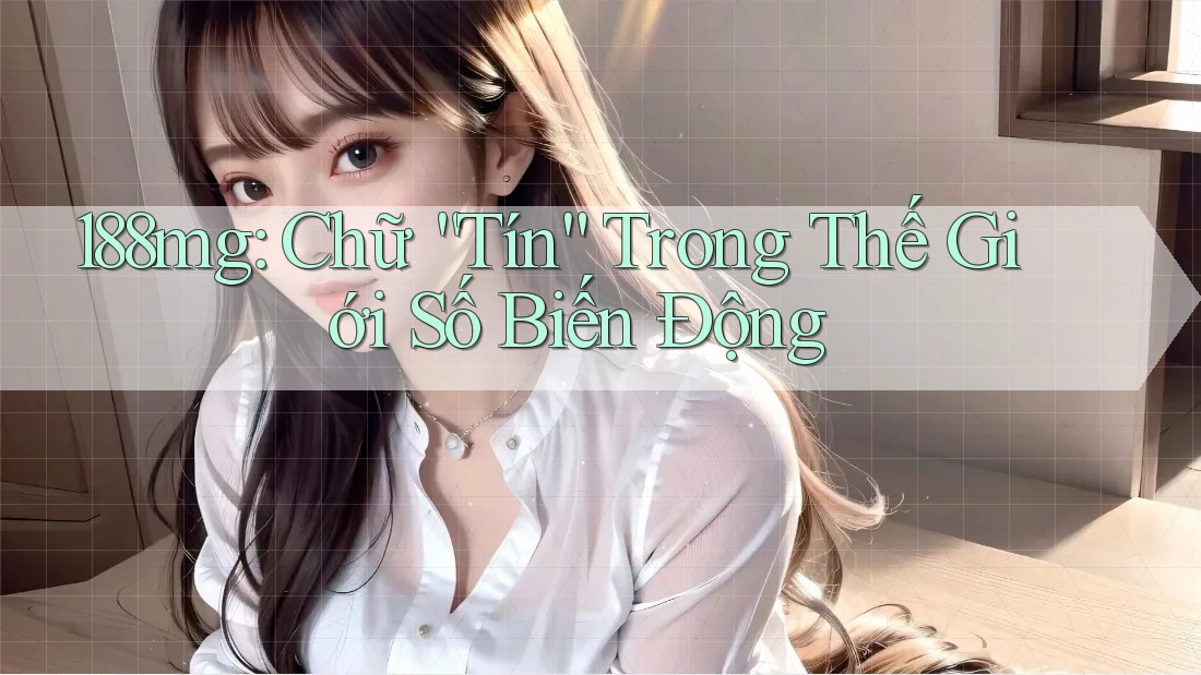 188mg: Chữ “Tín” Trong Thế Giới Số Biến Động 188mg: Chữ “Tín” Trong Thế Giới Số Biến Động