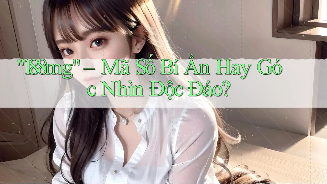 “188mg” – Mã Số Bí Ẩn Hay Góc Nhìn Độc Đáo? “188mg” – Mã Số Bí Ẩn Hay Góc Nhìn Độc Đáo?