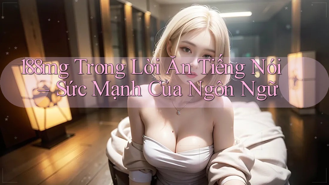 188mg Trong Lời Ăn Tiếng Nói – Sức Mạnh Của Ngôn Ngữ 188mg Trong Lời Ăn Tiếng Nói – Sức Mạnh Của Ngôn Ngữ