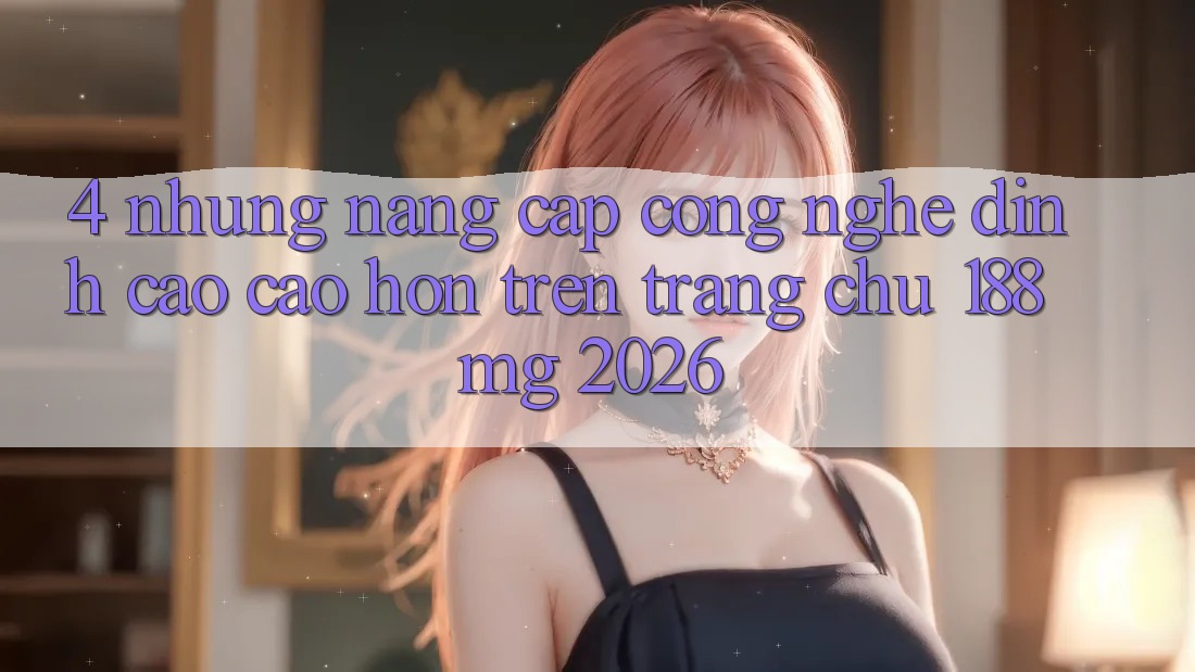4. Những nâng cấp công nghệ đỉnh cao cao hơn trên Trang chủ 188mg 2026 4. Những nâng cấp công nghệ đỉnh cao cao hơn trên Trang chủ 188mg 2026