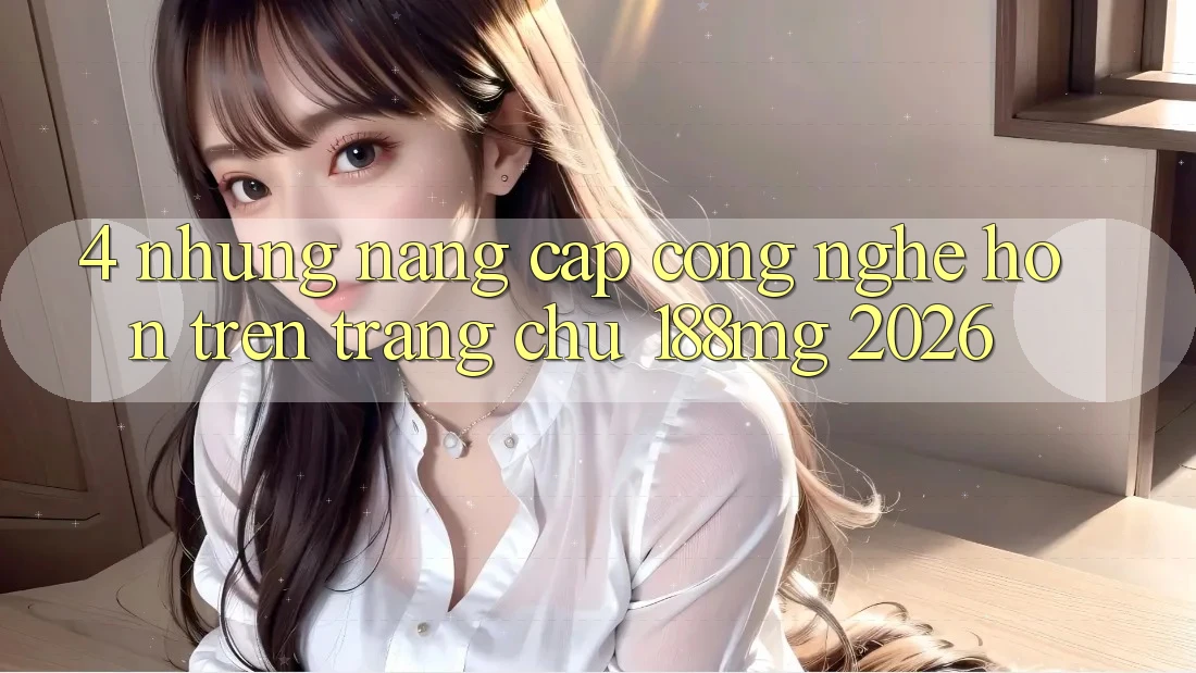 4. Những nâng cấp công nghệ hơn trên Trang chủ 188mg 2026 4. Những nâng cấp công nghệ hơn trên Trang chủ 188mg 2026