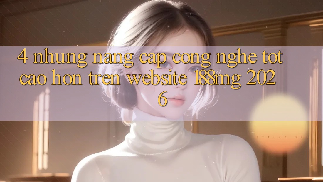 4. Những nâng cấp công nghệ tốt cao hơn trên Website 188mg 2026 4. Những nâng cấp công nghệ tốt cao hơn trên Website 188mg 2026