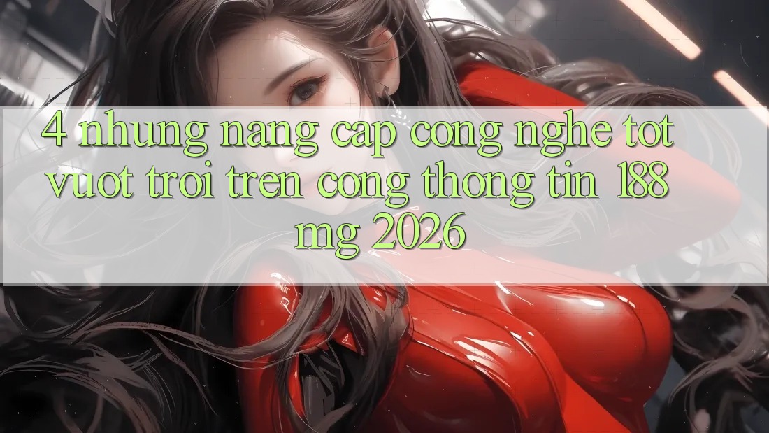 4. Những nâng cấp công nghệ tốt vượt trội trên Cổng thông tin 188mg 2026 4. Những nâng cấp công nghệ tốt vượt trội trên Cổng thông tin 188mg 2026