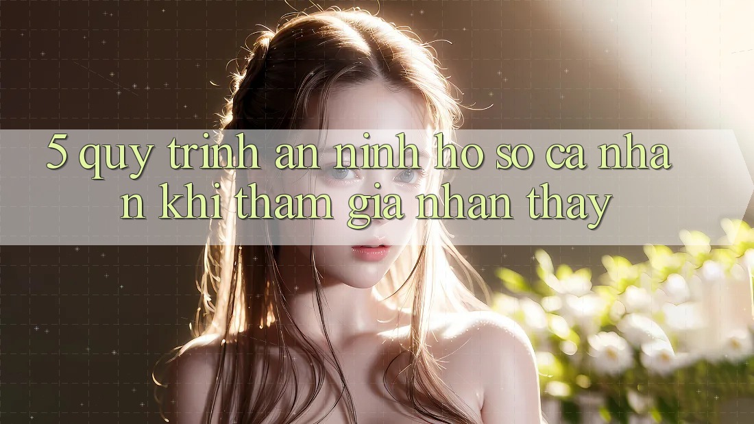 5. Quy trình an ninh hồ sơ cá nhân khi tham gia nhận thấy 5. Quy trình an ninh hồ sơ cá nhân khi tham gia nhận thấy
