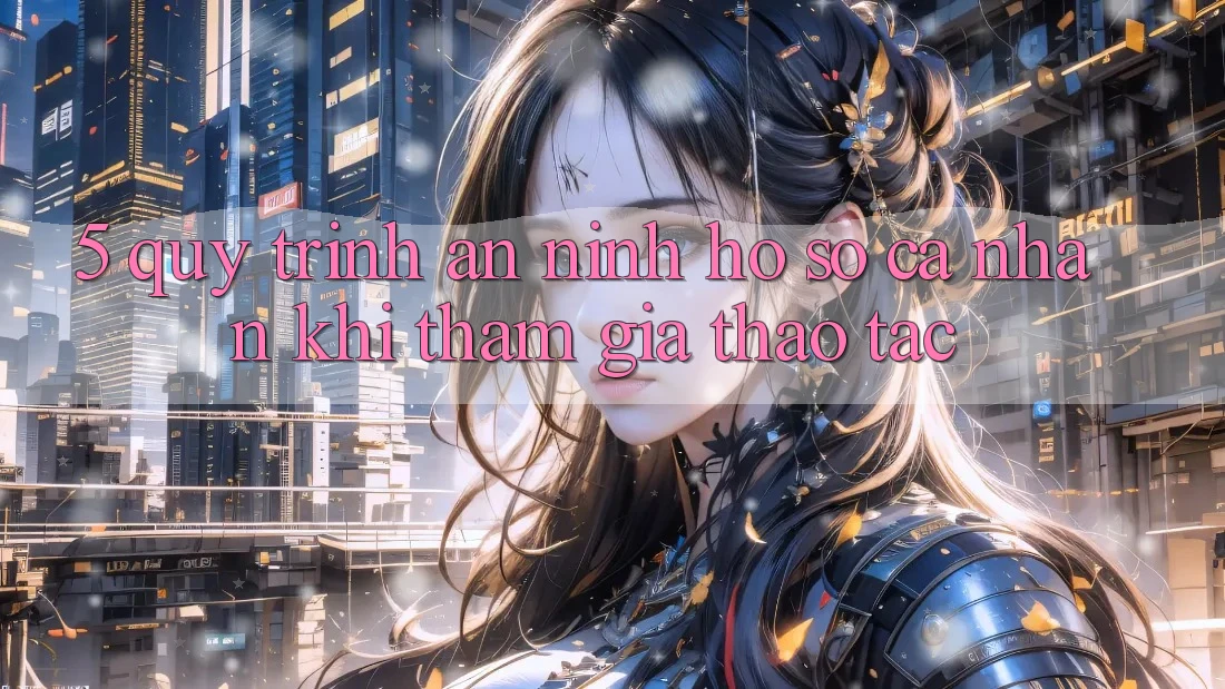 5. Quy trình an ninh hồ sơ cá nhân khi tham gia thao tác 5. Quy trình an ninh hồ sơ cá nhân khi tham gia thao tác