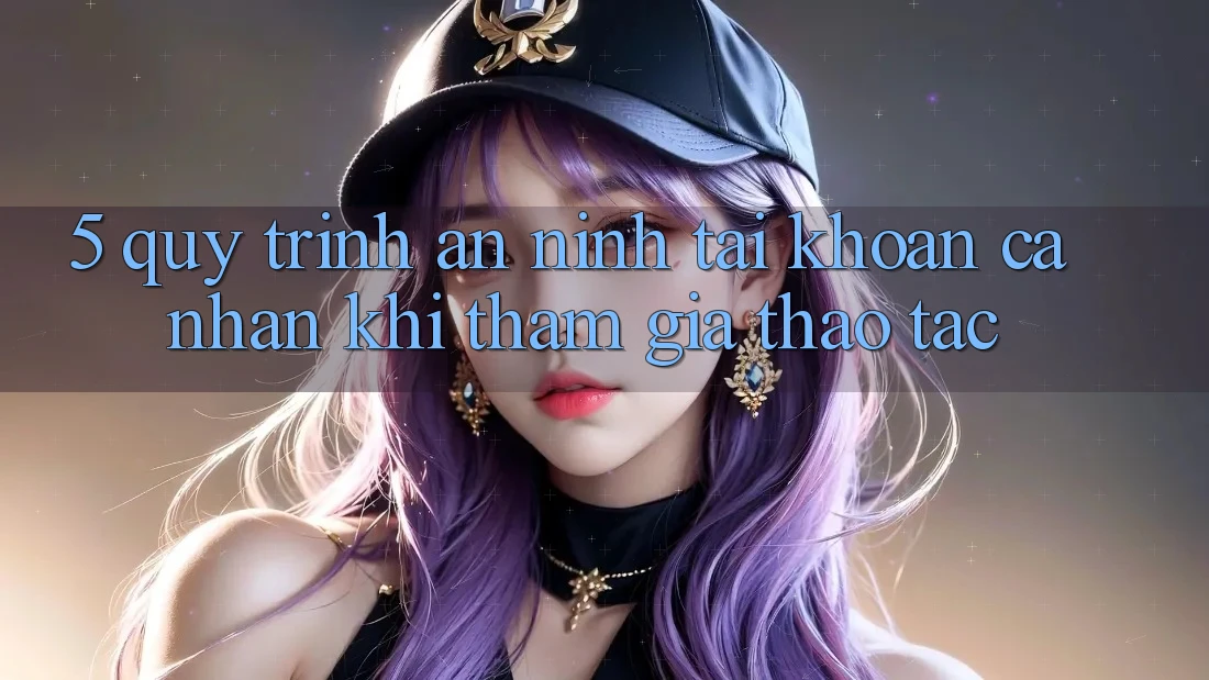 5. Quy trình an ninh tài khoản cá nhân khi tham gia thao tác