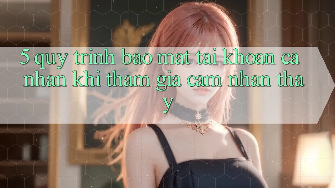 5. Quy trình bảo mật tài khoản cá nhân khi tham gia cảm nhận thấy 5. Quy trình bảo mật tài khoản cá nhân khi tham gia cảm nhận thấy