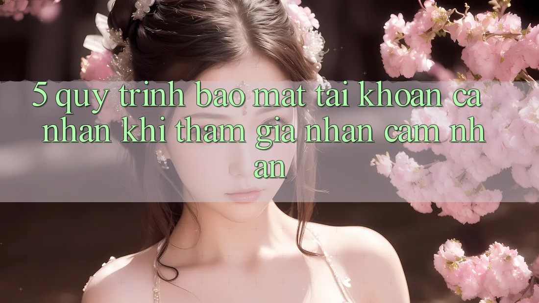 5. Quy trình bảo mật tài khoản cá nhân khi tham gia nhận cảm nhận 5. Quy trình bảo mật tài khoản cá nhân khi tham gia nhận cảm nhận