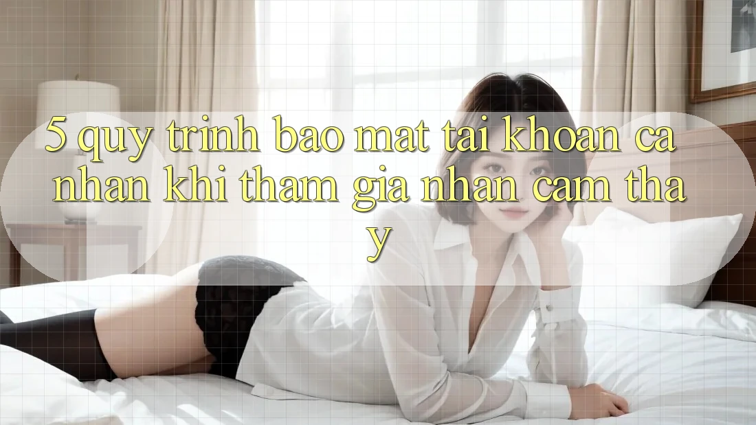 5. Quy trình bảo mật tài khoản cá nhân khi tham gia nhận cảm thấy 5. Quy trình bảo mật tài khoản cá nhân khi tham gia nhận cảm thấy