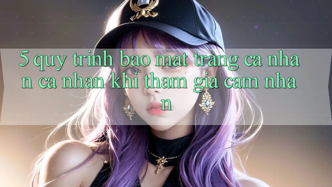 5. Quy trình bảo mật trang cá nhân cá nhân khi tham gia cảm nhận