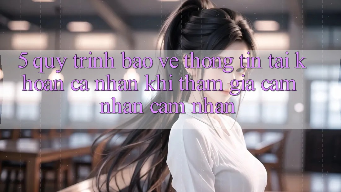 5. Quy trình bảo vệ thông tin tài khoản cá nhân khi tham gia cảm nhận cảm nhận
