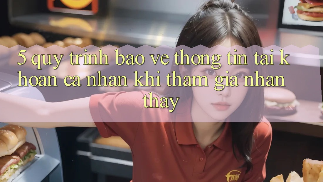 5. Quy trình bảo vệ thông tin tài khoản cá nhân khi tham gia nhận thấy