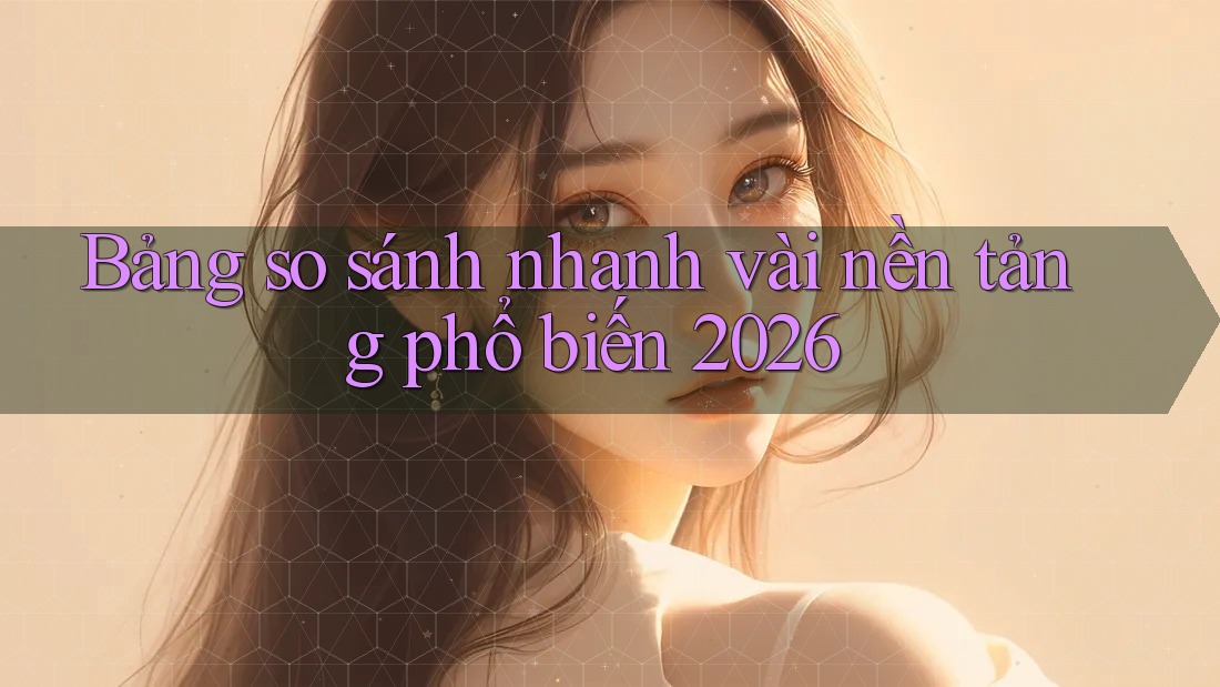 Bảng so sánh nhanh vài nền tảng phổ biến 2026