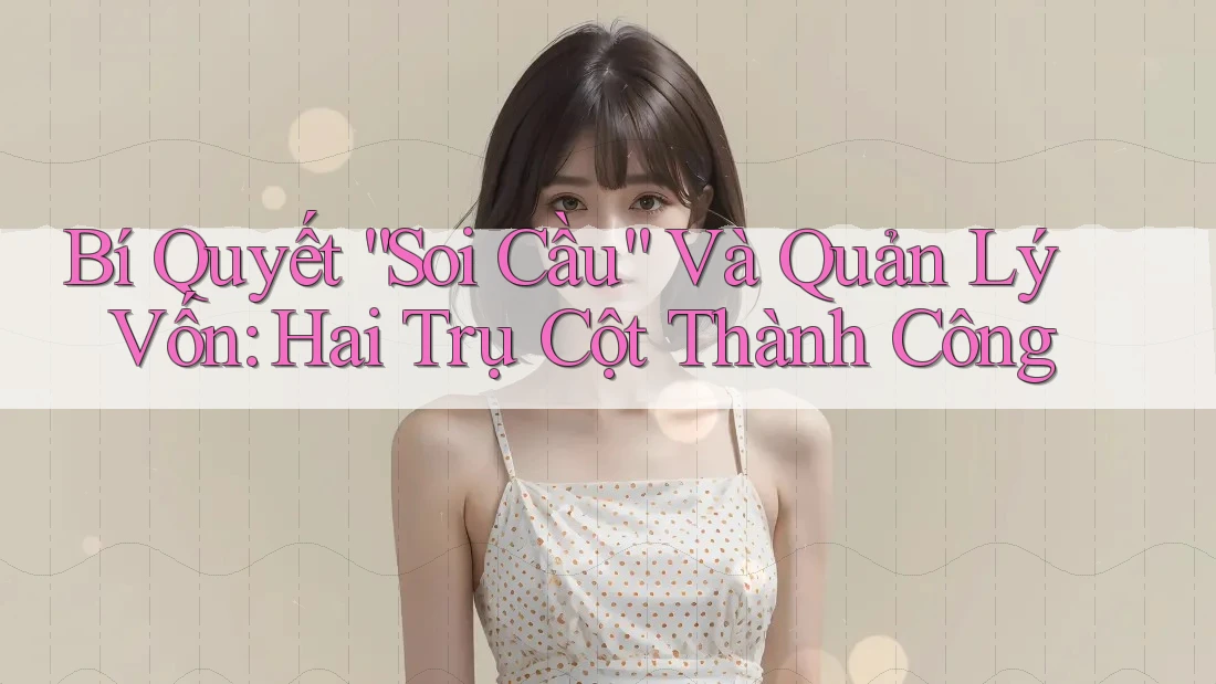 Bí Quyết “Soi Cầu” Và Quản Lý Vốn: Hai Trụ Cột Thành Công