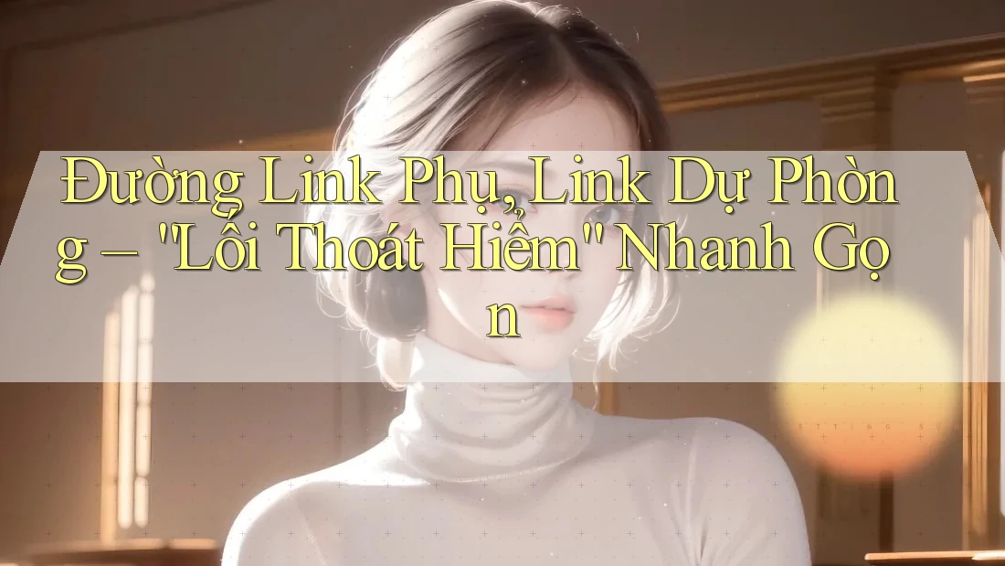 Đường Link Phụ, Link Dự Phòng – “Lối Thoát Hiểm” Nhanh Gọn Đường Link Phụ, Link Dự Phòng – “Lối Thoát Hiểm” Nhanh Gọn