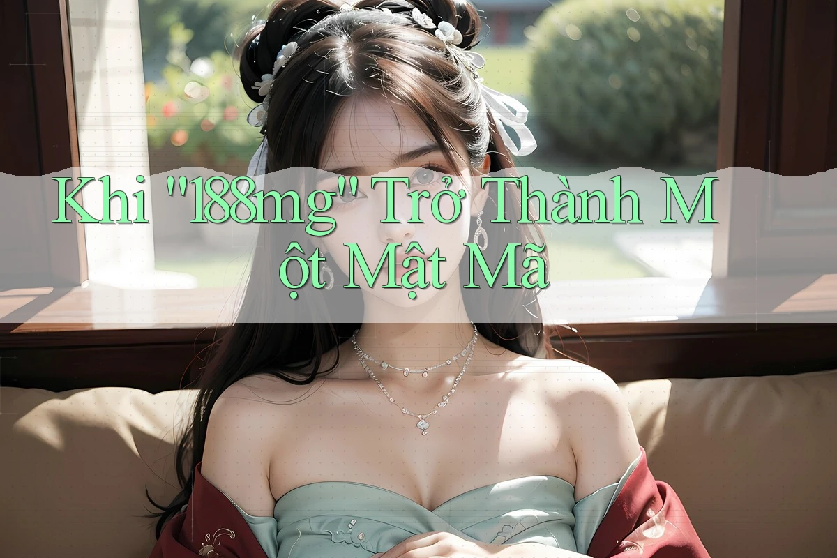Khi “188mg” Trở Thành Một Mật Mã Khi “188mg” Trở Thành Một Mật Mã