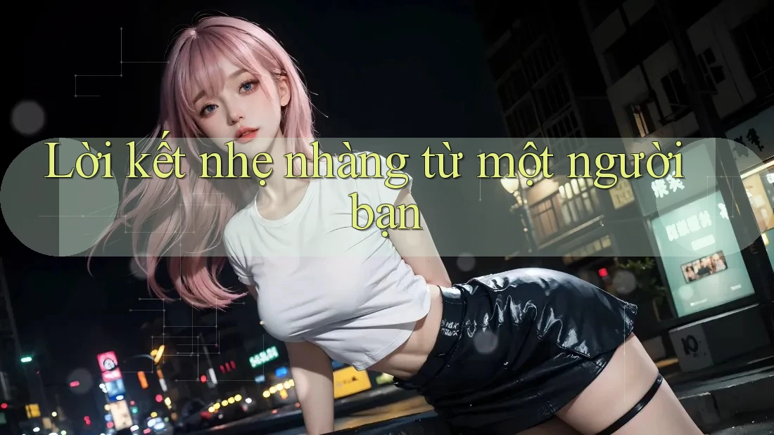 Lời kết nhẹ nhàng từ một người bạn Lời kết nhẹ nhàng từ một người bạn