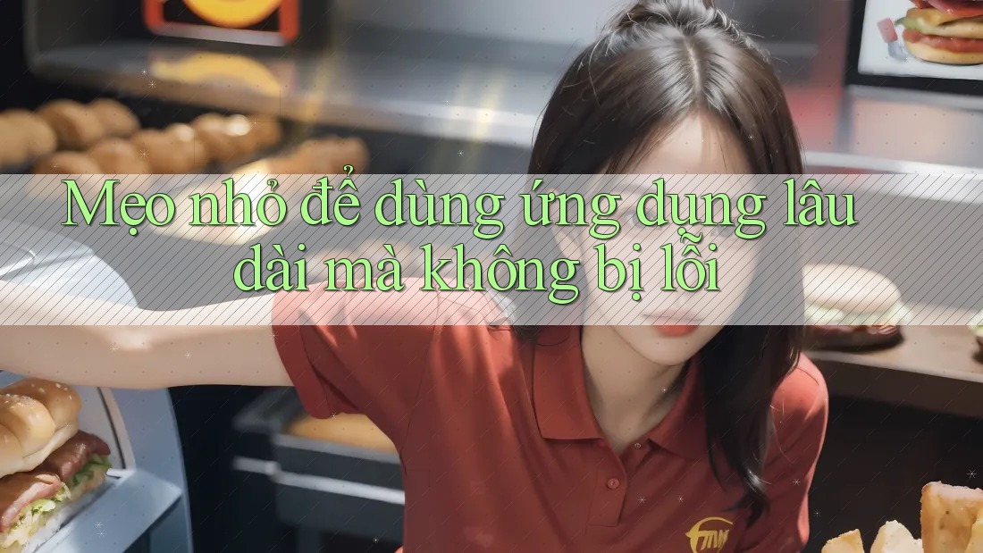 Mẹo nhỏ để dùng ứng dụng lâu dài mà không bị lỗi Mẹo nhỏ để dùng ứng dụng lâu dài mà không bị lỗi