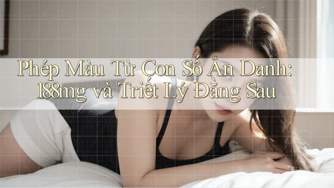 Phép Màu Từ Con Số Ẩn Danh: 188mg và Triết Lý Đằng Sau Phép Màu Từ Con Số Ẩn Danh: 188mg và Triết Lý Đằng Sau