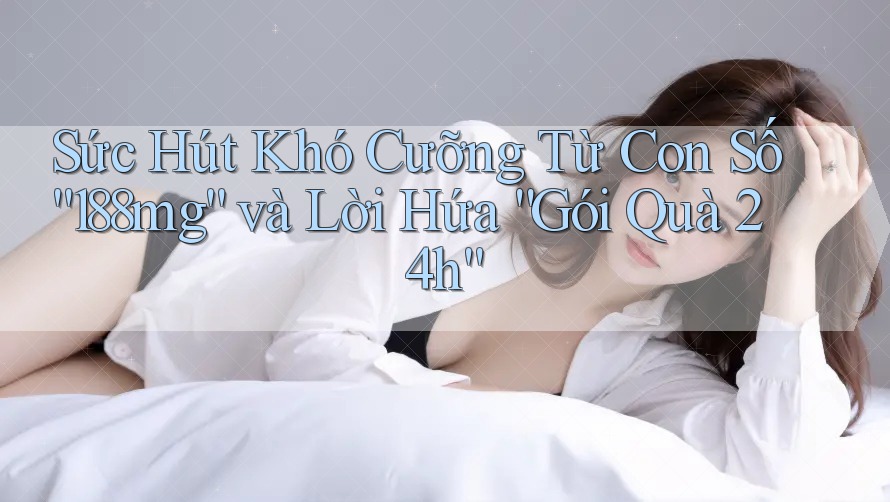 Sức Hút Khó Cưỡng Từ Con Số “188mg” và Lời Hứa “Gói Quà 24h” Sức Hút Khó Cưỡng Từ Con Số “188mg” và Lời Hứa “Gói Quà 24h”