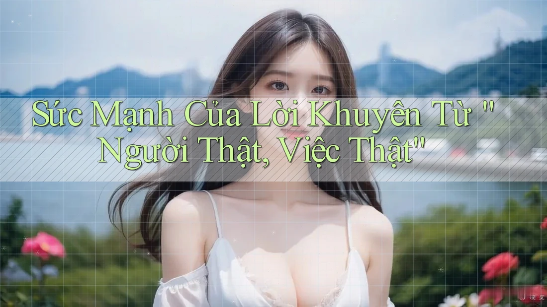 Sức Mạnh Của Lời Khuyên Từ “Người Thật, Việc Thật” Sức Mạnh Của Lời Khuyên Từ “Người Thật, Việc Thật”