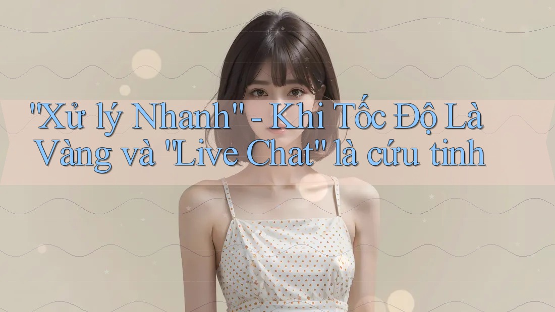 “Xử lý Nhanh” - Khi Tốc Độ Là Vàng và “Live Chat” là cứu tinh “Xử lý Nhanh” - Khi Tốc Độ Là Vàng và “Live Chat” là cứu tinh