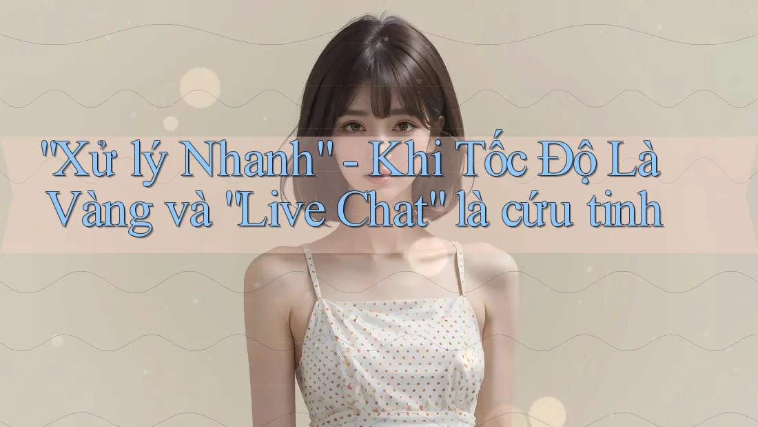 “Xử lý Nhanh” - Khi Tốc Độ Là Vàng và “Live Chat” là cứu tinh “Xử lý Nhanh” - Khi Tốc Độ Là Vàng và “Live Chat” là cứu tinh